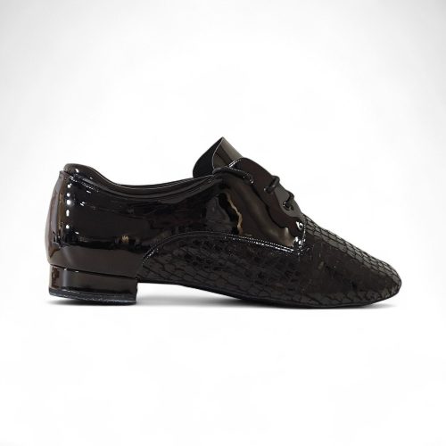 Finias telitalpú Black snake patent standard tánccipő