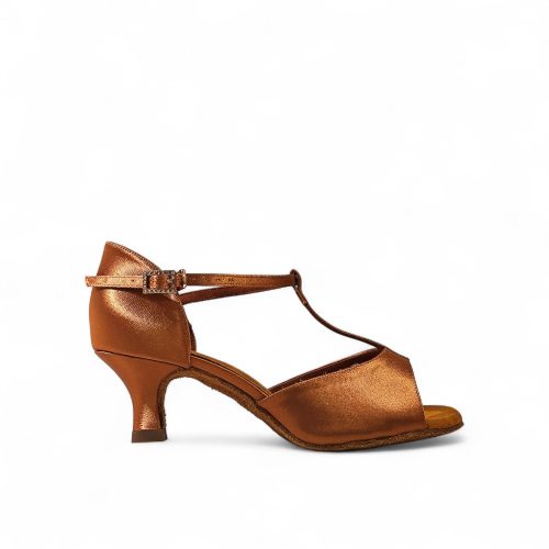 Finias Classic 5R barna szatén latin tánccipő