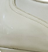 white leather/patent